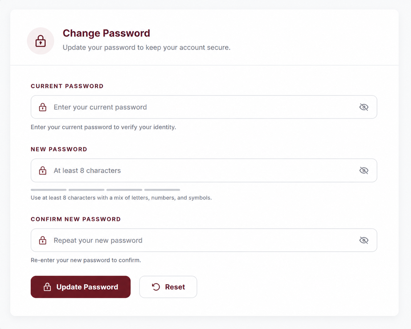 Password Form Guide